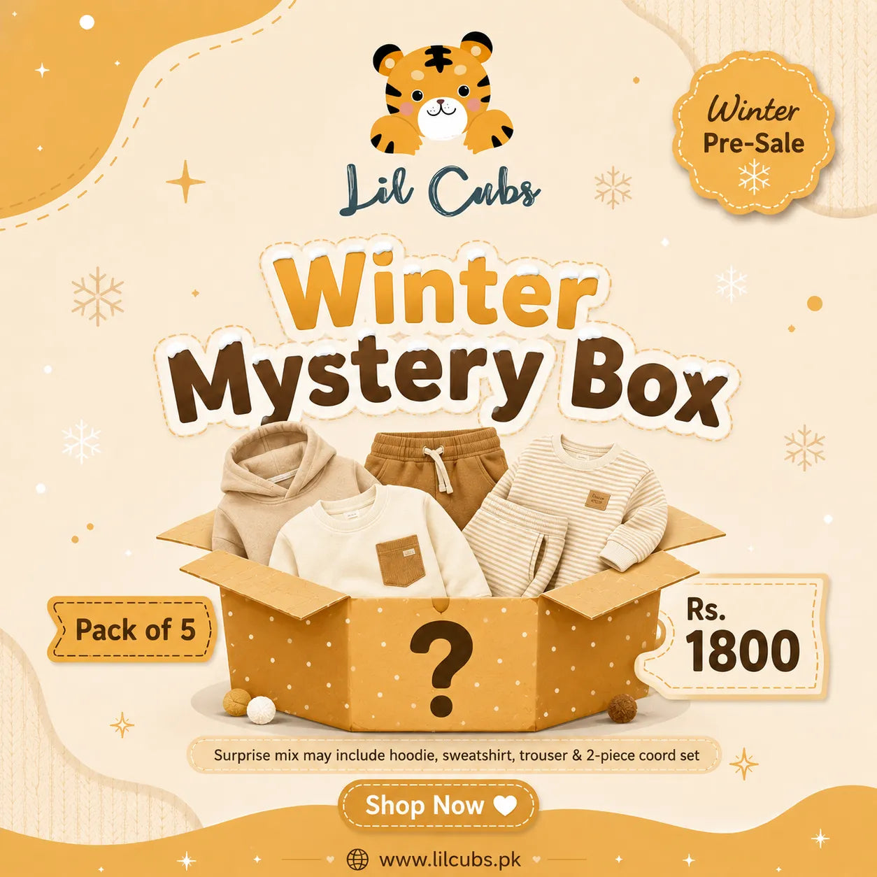 Kids Winter Mystery Box – Pack of 5