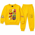 Kids Yellow Winnie The Pooh Winter Coord Set (2 Piece) - Size 1 - 12 Years