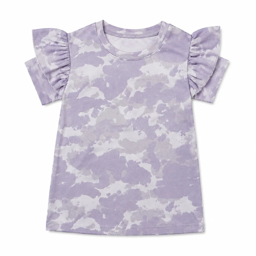 Girls Light Purple Texture Summer Coord Set (2-Piece) Age 12 Months - 12 Years