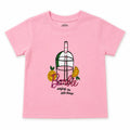 Light Pink Barbie Print Cotton T-Shirt for Girls – 1 to 12 Years