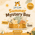 Lil Cubs mystery box with five surprise items, featuring colorful toys and fun summer-themed surprises for kids from lilcubspk.