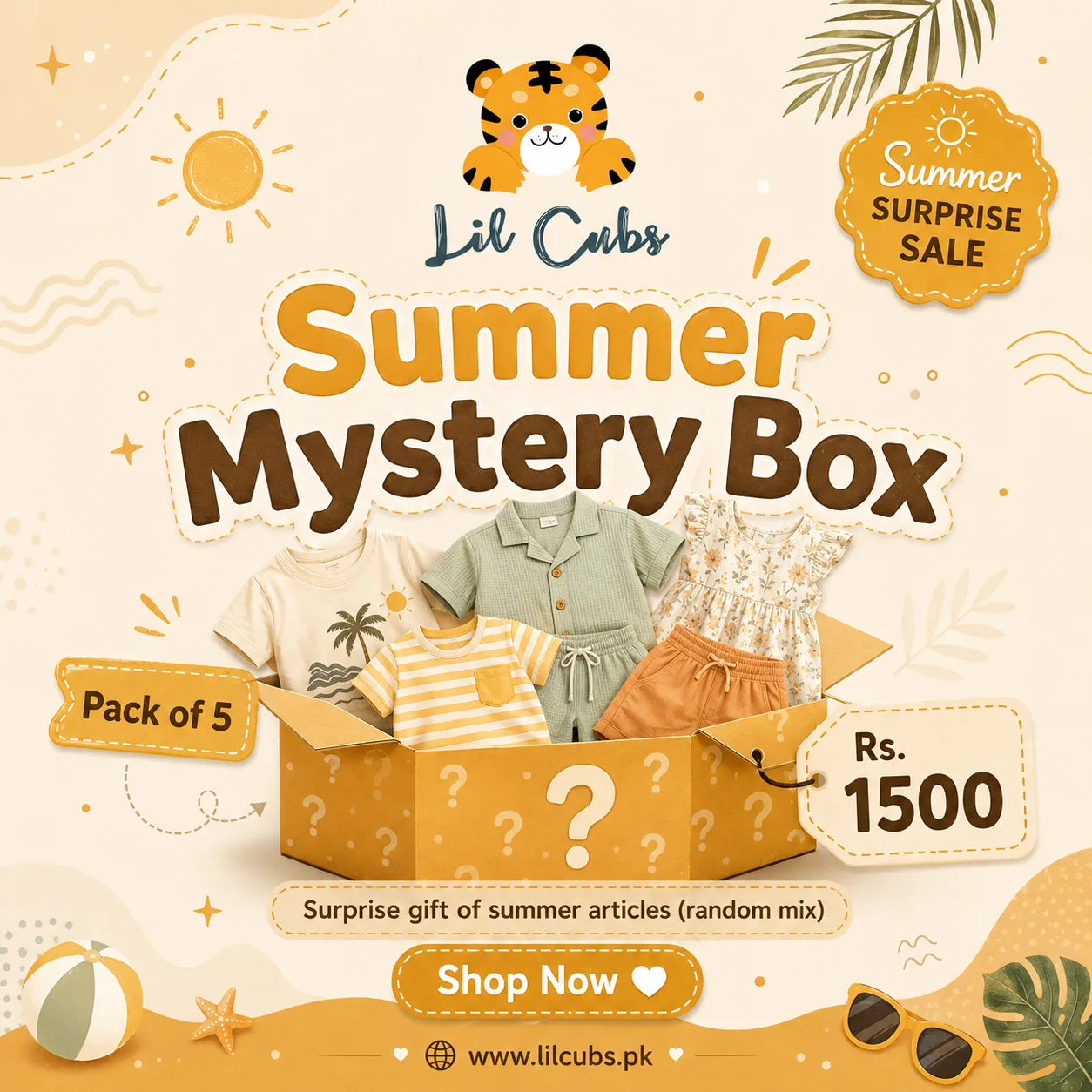 Lil Cubs Mystery Box – 5 Surprise Items (Premium Kids Bundle Deal)