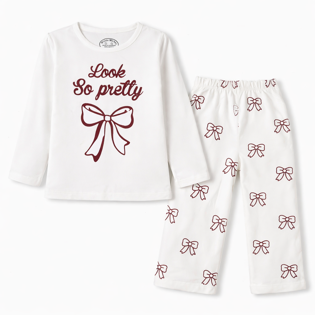 Look So Pretty White Summer Coord Set - Jersey Cotton Fabric - Affordable Summer Outfits - Kidswear Brand in Pakistan - Stylish Design in Summer Outfits - Trendy Summer Articles - Lil' Cubs