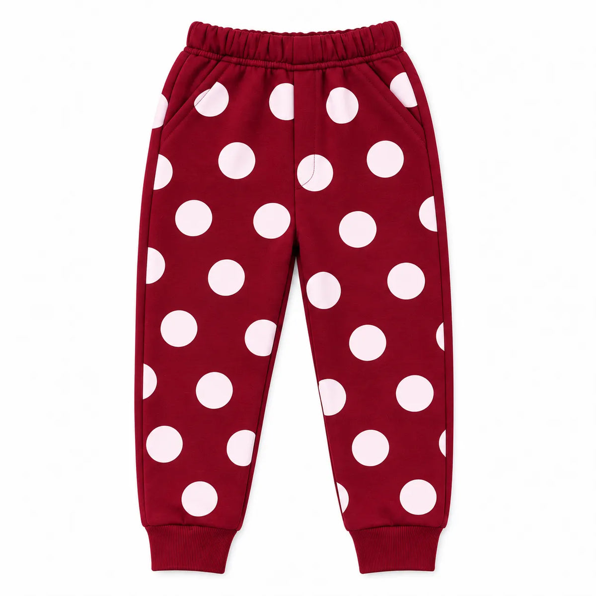 Girls Maroon Banjour Polka Dot Winter Coord Set (2 Piece) - Size 1 - 12 Years