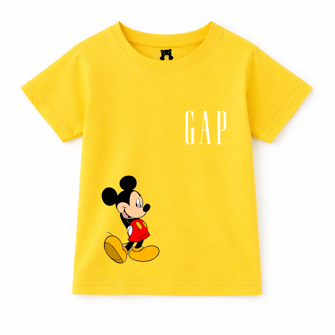 Mickey Mouse GAP Summer Coord Set for Boys in Yellow - 2-Piece Shirt and Shorts