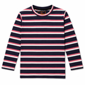 Multi-Color (Navy Blue, Pink, White) Lining Long Sleeves T-Shirt - Cotton Fabric - Affordable Summer Outfits - Kidswear Brand in Pakistan - Trendy Summer Articles - Lil' Cubs