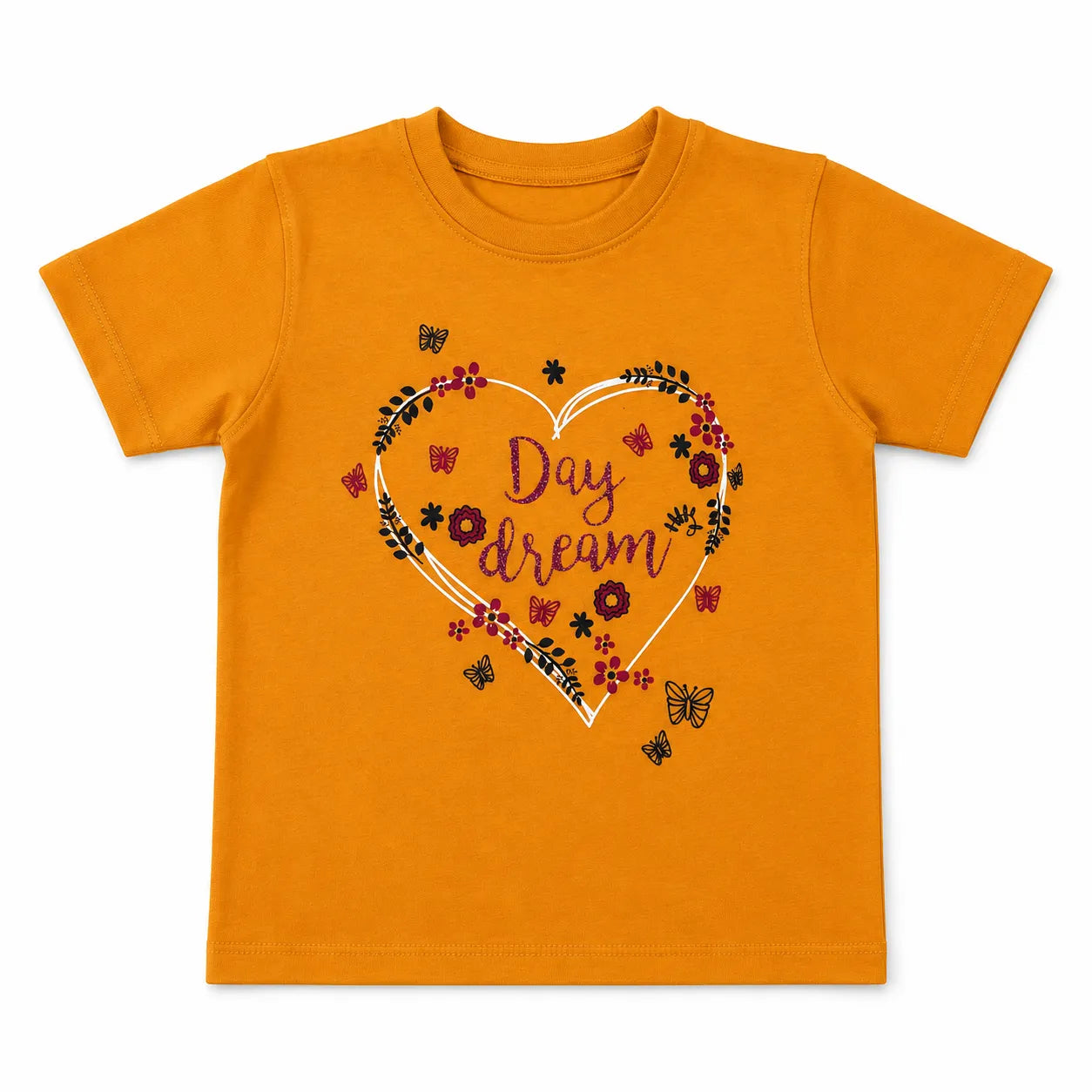 Mustard Day Dream Cotton T-Shirt for Kids – 1 to 12 Years