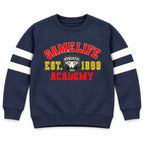 Boys Navy Blue Game LIfe Winter Sweatshirt (Size 9 Months - 12 Years)