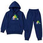 Boys Navy Blue Adidas Hoodie Winter Coord Set (2 Piece) - Size 1 - 12 Years