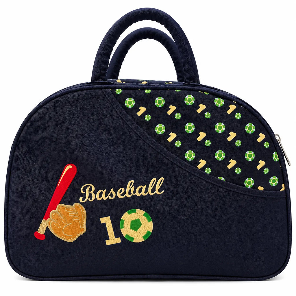Navy Blue Basketball Printed Baby Bag