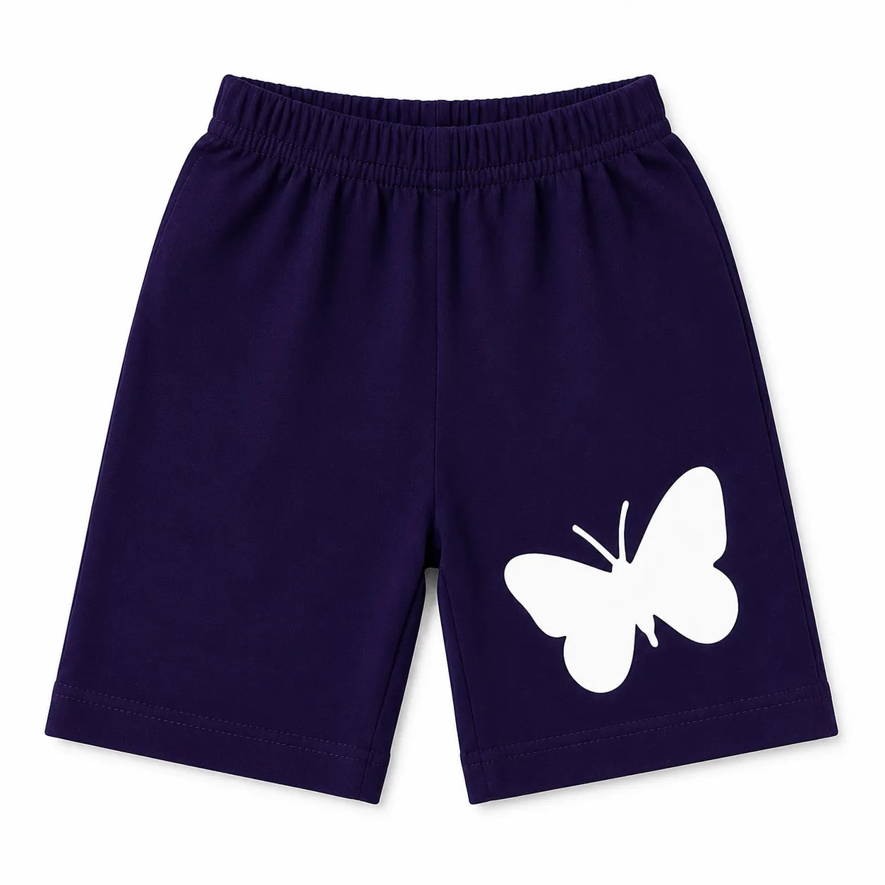 Girls Navy Blue Butterfly Summer Coord Set (6 - 12 Months)