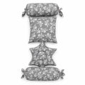 New Born Pillow Set – Light Grey Floral Print