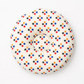 New Born Round Pillow Off White Four Circle