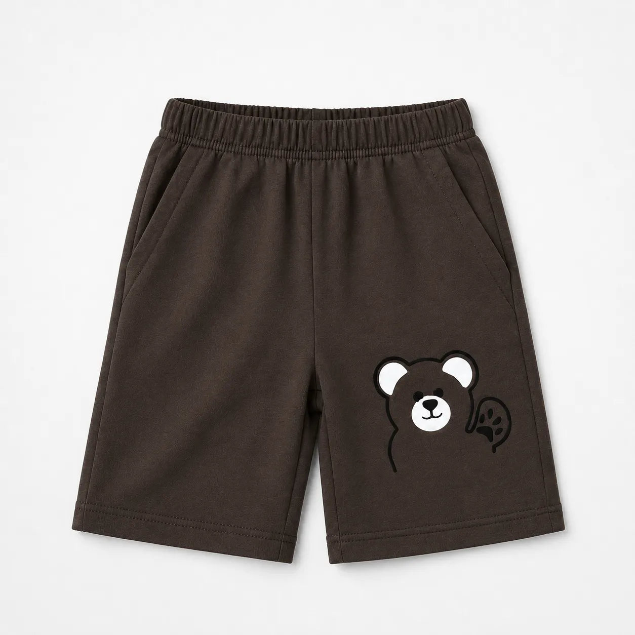 Boys Off White & Charcoal Grey Teddy Summer Coord Set (2 Piece) - Age 1 - 12 Years