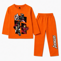 Orange Avengers Summer Coord Set - Jersey Cotton Fabric - Affordable Summer Outfits - Kidswear Brand in Pakistan - Stylish Design in Summer Outfits - Trendy Summer Articles - Lil' Cubs