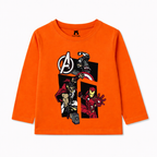 Orange Avengers Summer Coord Set - Jersey Cotton Fabric - Affordable Summer Outfits - Kidswear Brand in Pakistan - Stylish Design in Summer Outfits - Trendy Summer Articles - Lil' Cubs