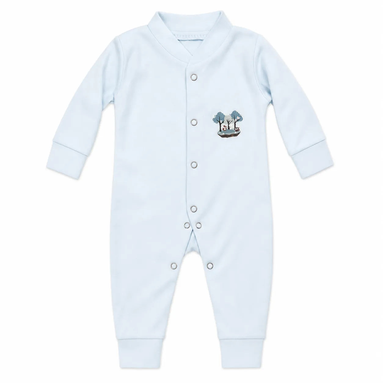 Pack of 3 Baby Romper Set White, Off White & Blue (0 - 24 Months)