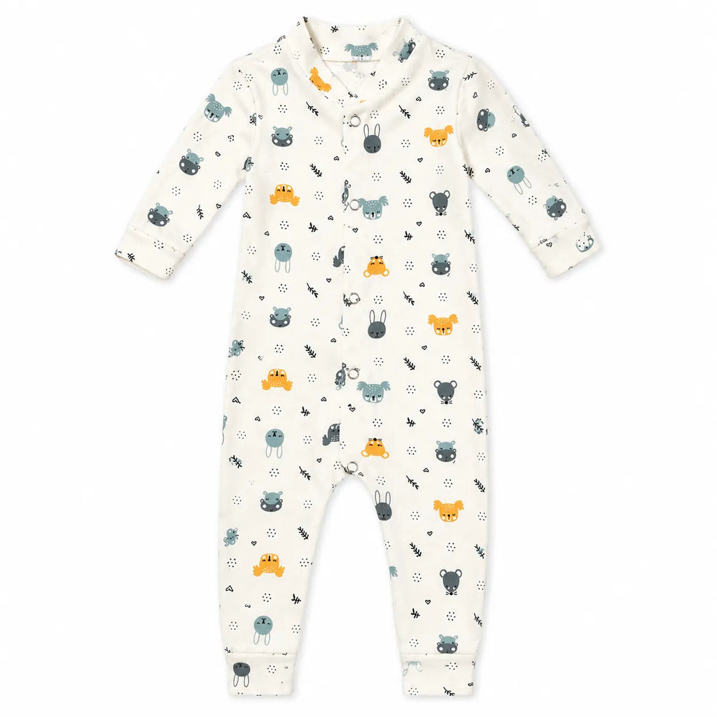 Pack of 3 Baby Romper Set White, Off White & Blue (0 - 24 Months)