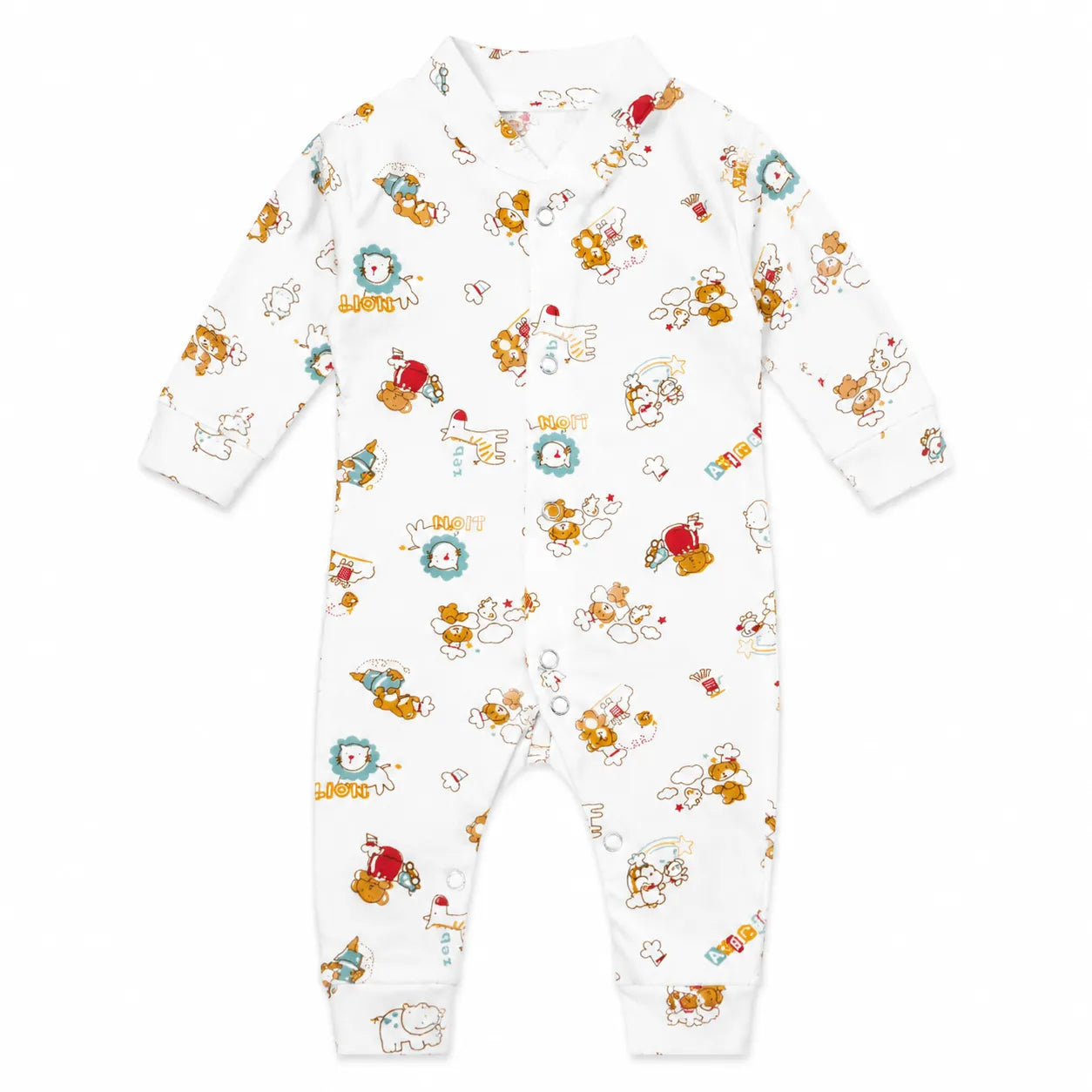 Pack of 3 Baby Romper Set White, Off White & Blue (0 - 24 Months)