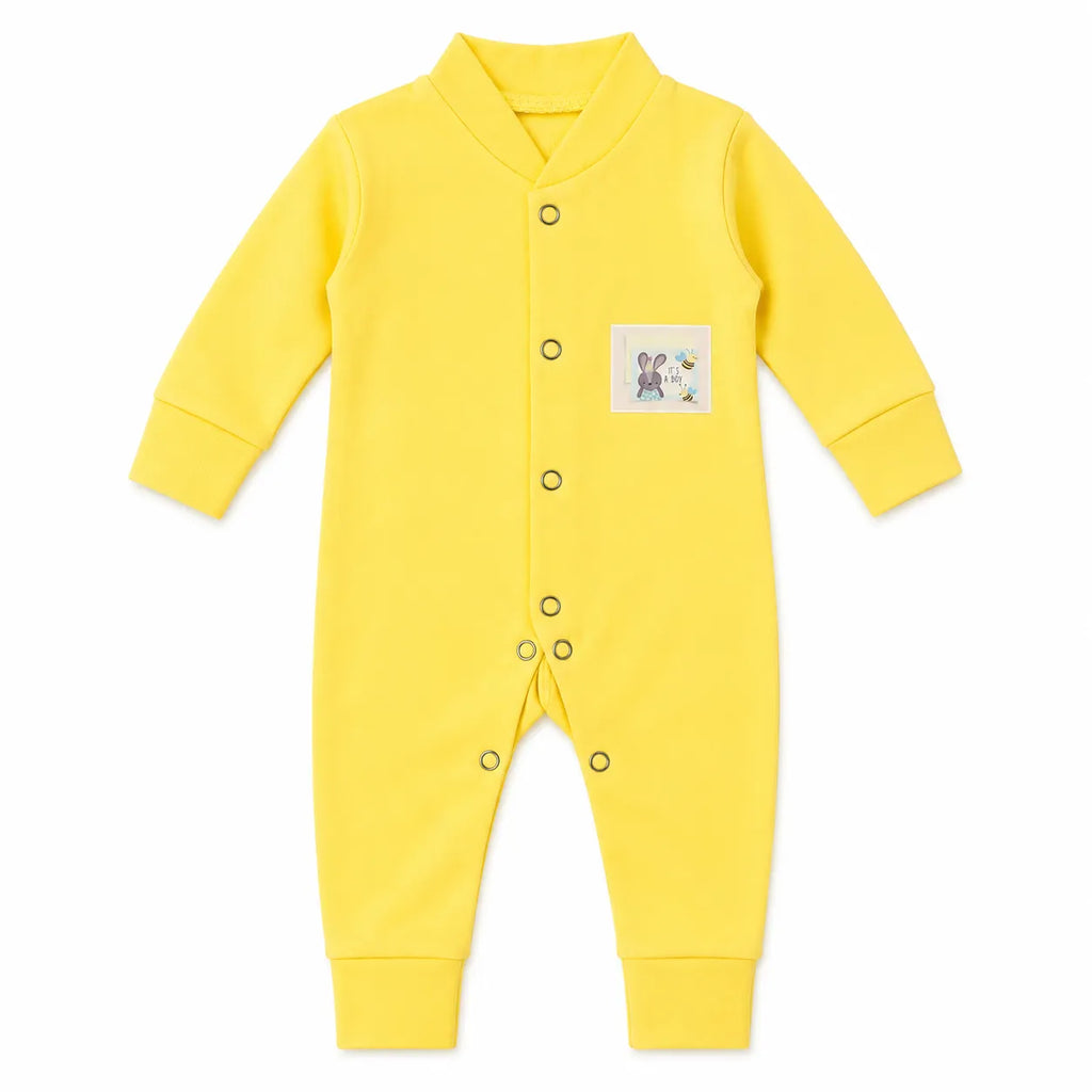 Pack of 3 Baby Romper Set White, Off White & Yellow (0 - 24 Months)