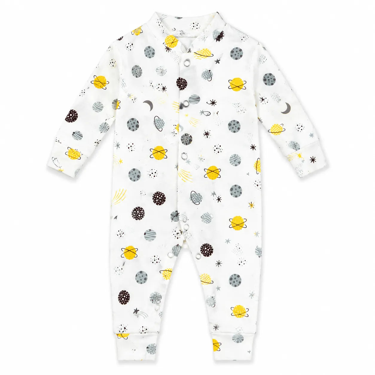 Pack of 3 Baby Romper Set White, Off White & Yellow (0 - 24 Months)