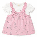 Girls Pink Rabbit Cotton Frock (Age 3 Months - 3 Years)