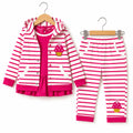 Pink Cupcake Design Hoodie Style Mid Season Suiting Set – 3 Piece