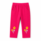 Pink Floral Hoodie Style Mid Season Suiting Set – 2 Piece