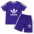Boys Purple Adidas Summer Coord Set (2 Piece) Age 1 - 12 Years