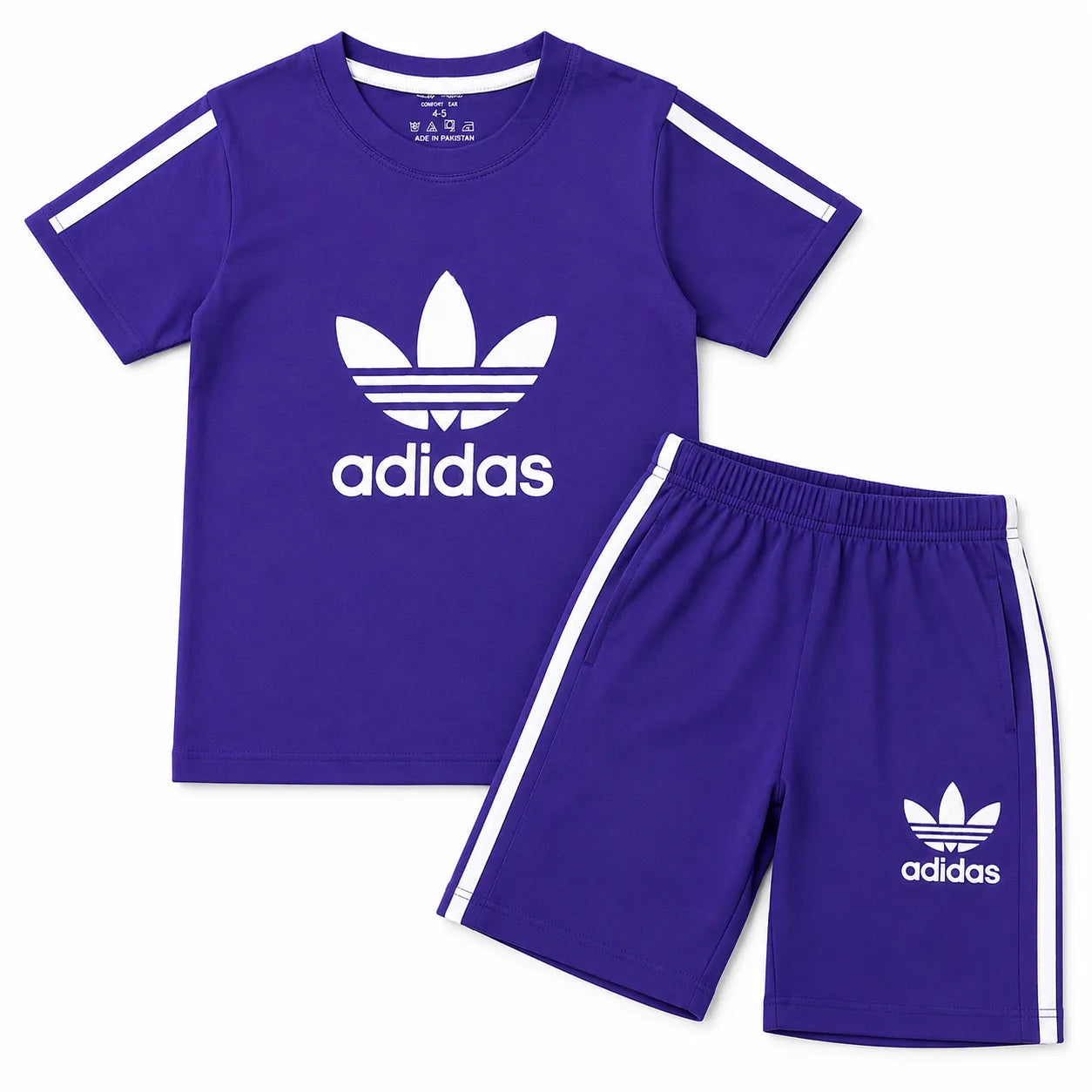 Boys Purple Adidas Summer Coord Set (2 Piece) Age 1 - 12 Years
