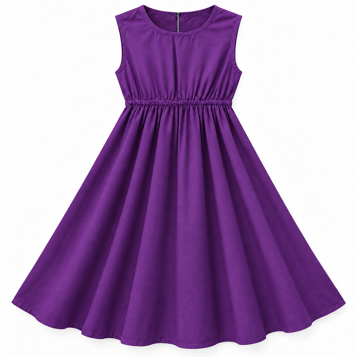 Purple Chiffon Girls Imported Coord Set (2 Piece) - Size 2 - 10 Years