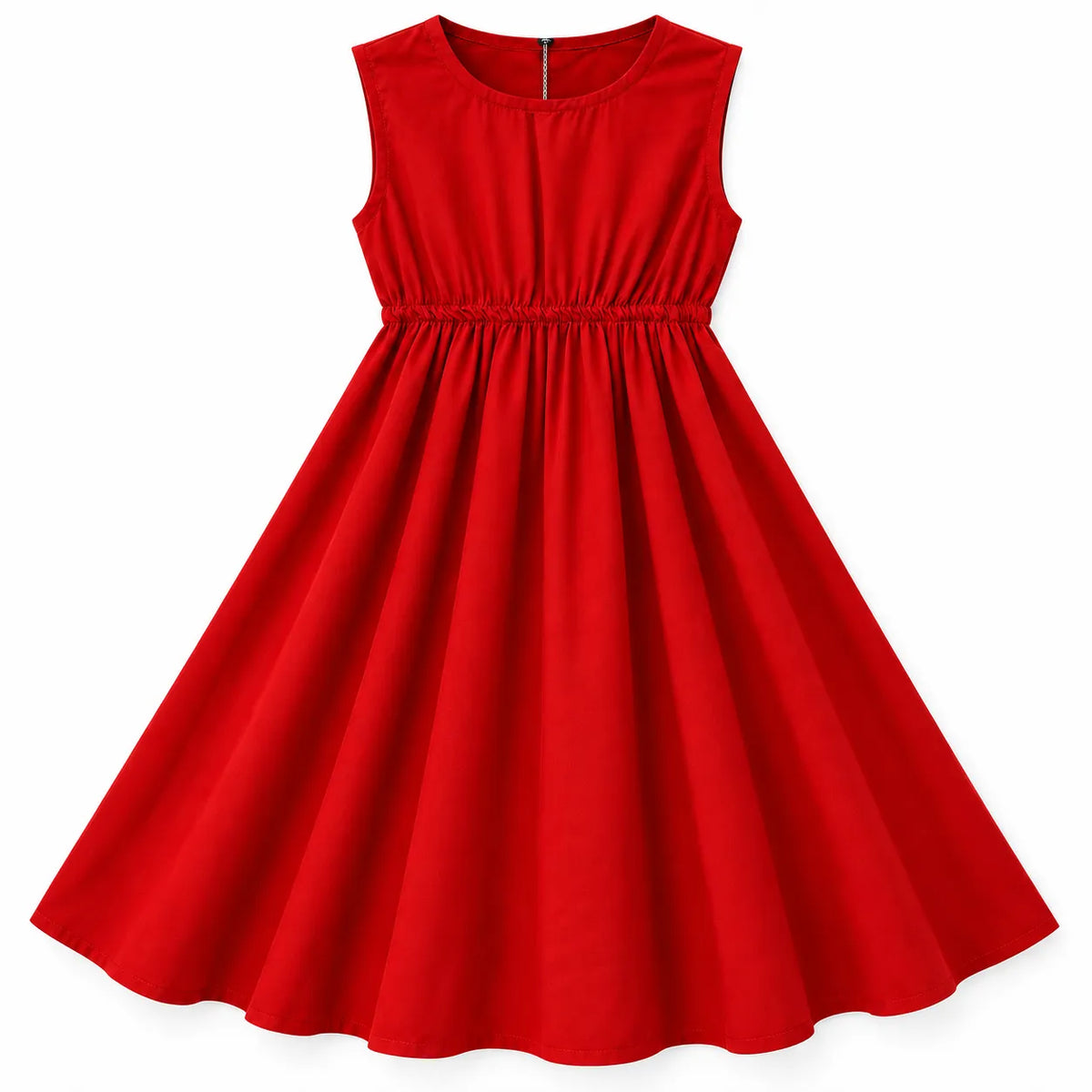 Red Chiffon Girls Imported Coord Set (2 Piece) - Size 2 - 10 Years