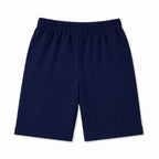 Boy wearing navy blue Cool Days print summer coord set by LilcubsPK, featuring a matching top and shorts for ages 1 to 12 years.