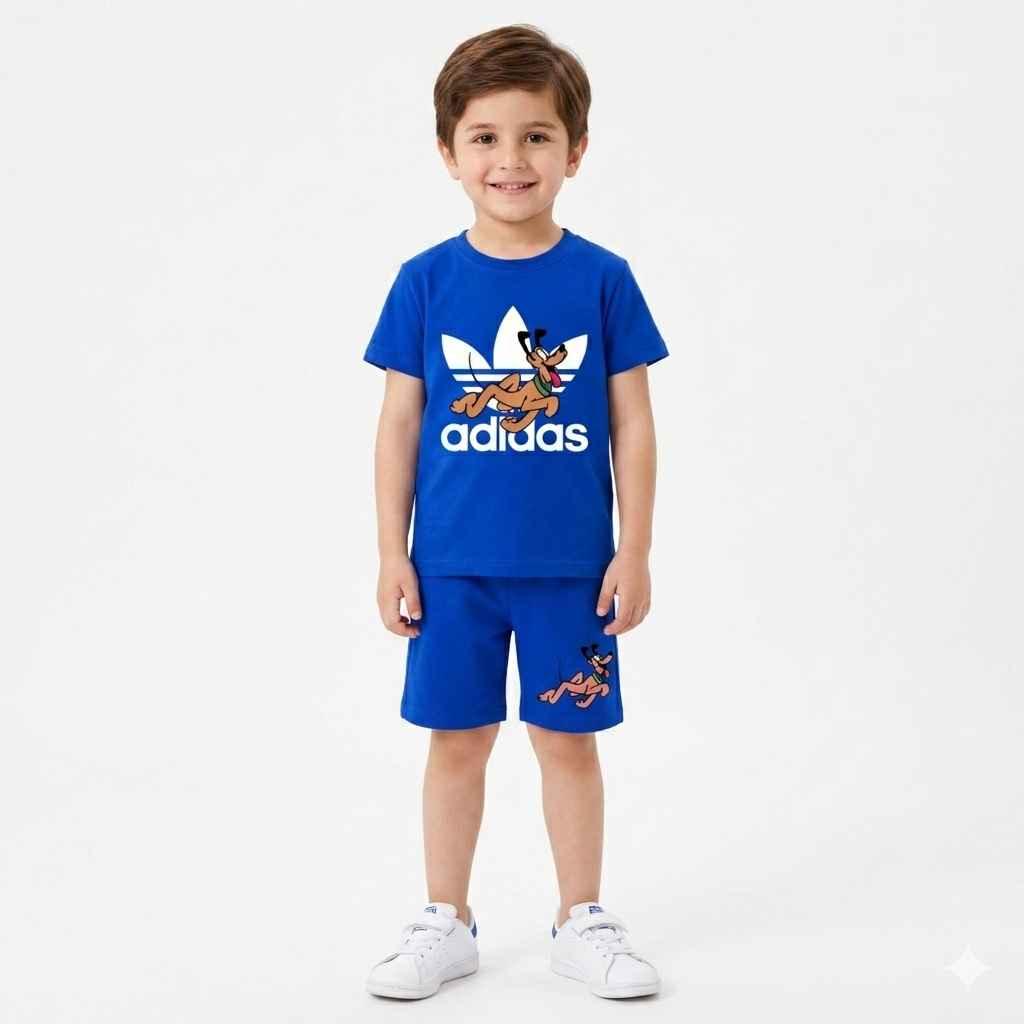 Boys Royal Blue Pluto Summer Coord Set (2 Piece) - Age 1 - 12 Years