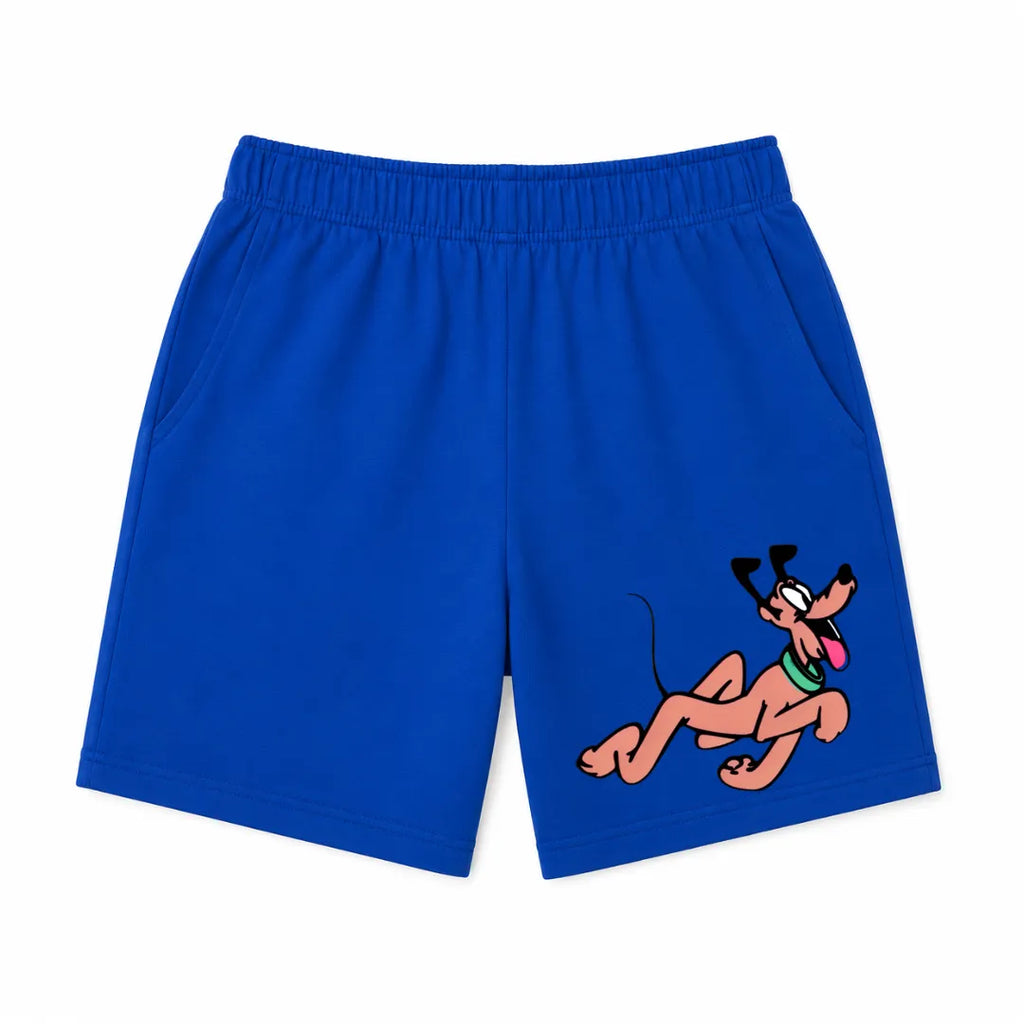 Boy wearing a royal blue Pluto summer coord set by lilcubspk, featuring a two-piece outfit for ages 1 to 12 years.