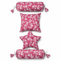 New Born Pillow Set – Royal Red Floral Print