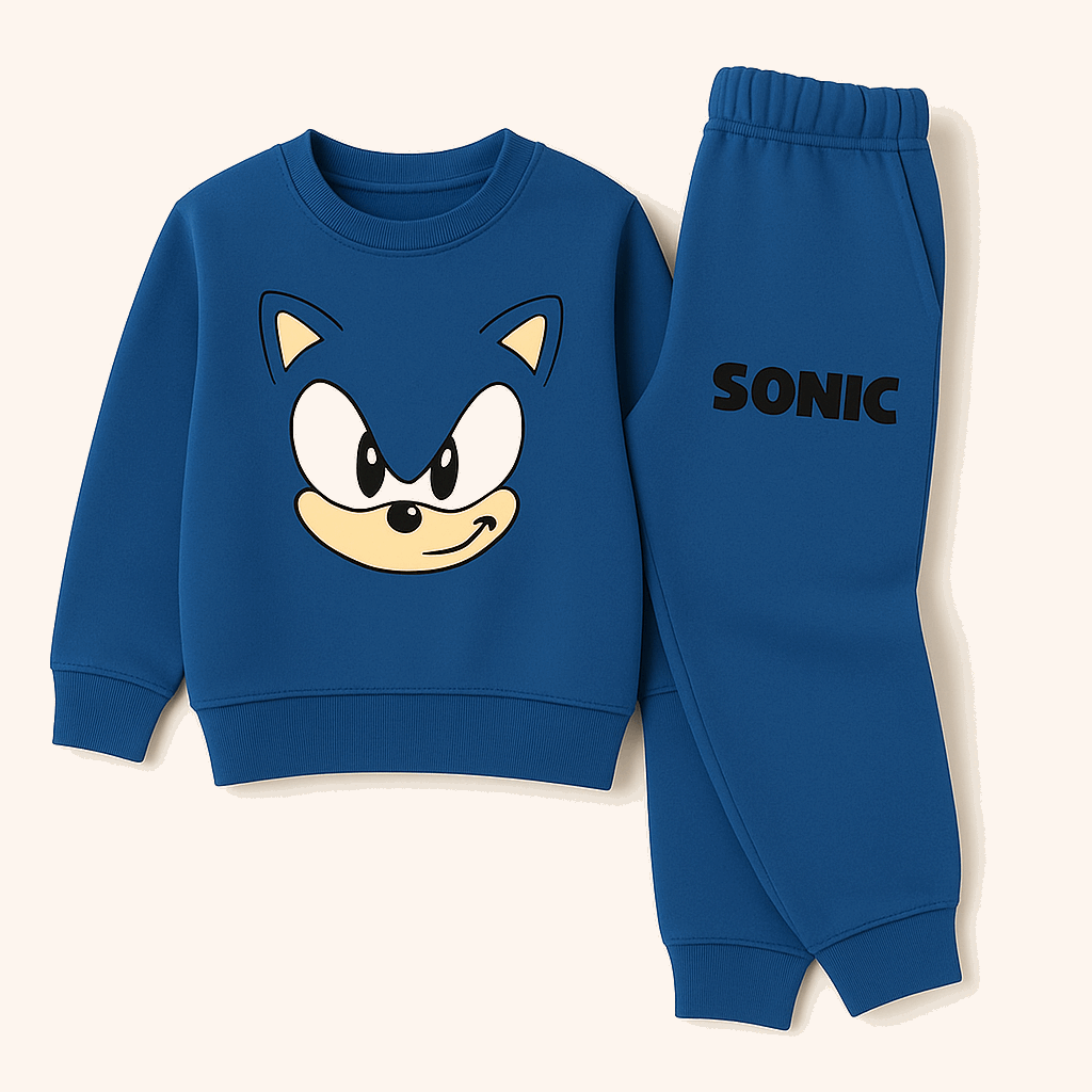 Sonic the Hedgehog Kids Pajama Set - Soft & Comfortable Cartoon Loungewear

