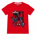 Red Spider Summer T-Shirt from Lil' Cubs coord set, featuring a vibrant red fabric and spider graphic for kids' casual wear