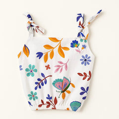 Butterfly Garden Baby Girl Co-Ord Set (3M–3Y) | Summer Cotton Top & Shorts