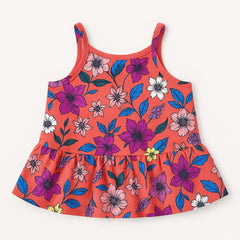 Imported Floral Crop Top for Girls – Premium Cotton (1 Year Size)