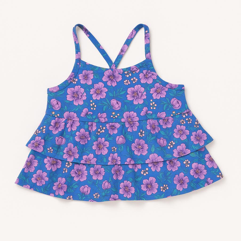 Imported Floral Crop Top for Girls – Premium Cotton (1 Year Size)