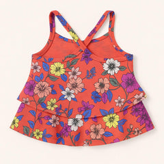 Imported Floral Crop Top for Girls – Premium Cotton (1 Year Size)