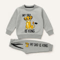 Simba "My Dad is King" Fleece Tracksuit (Grey