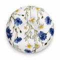 New Born Round Pillow White Floral
