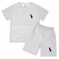 Boys White Polo Summer Coord Set (2-Piece) Age 12 Months - 10 Years