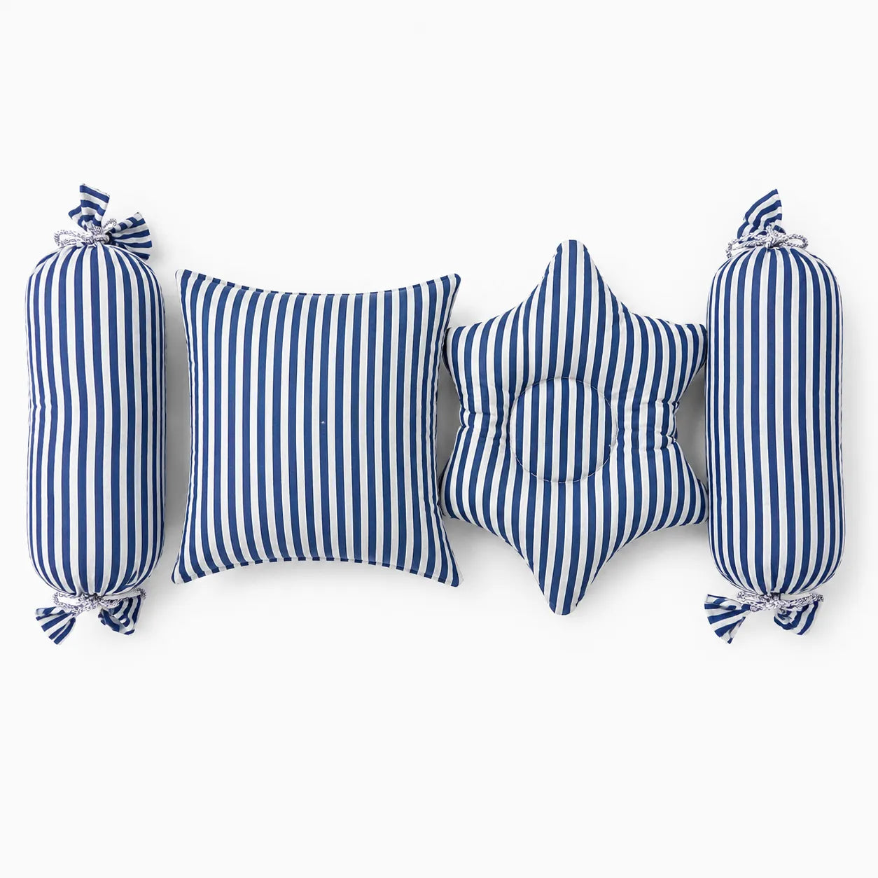 New Born Pillow Set – Blue & White Lining