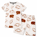 White Polar Panda Summer Coord Set - Jersey Cotton Fabric - Affordable Summer Outfits - Kidswear Brand in Pakistan - Stylish Design in Summer Outfits - Trendy Summer Articles - Lil' Cubs