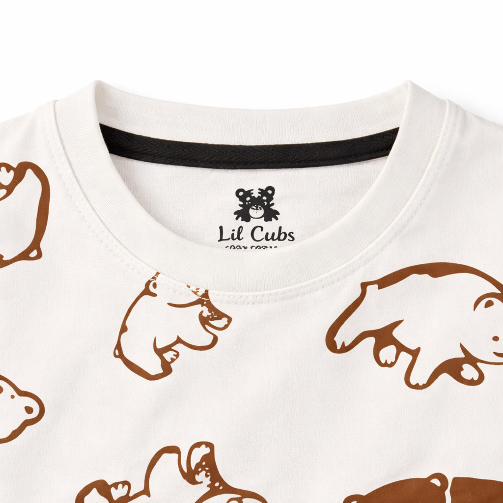 White Polar Panda Summer Coord Set - Jersey Cotton Fabric - Affordable Summer Outfits - Kidswear Brand in Pakistan - Stylish Design in Summer Outfits - Trendy Summer Articles - Lil' Cubs