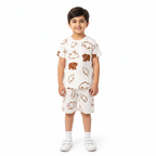 White Polar Panda Summer Coord Set - Jersey Cotton Fabric - Affordable Summer Outfits - Kidswear Brand in Pakistan - Stylish Design in Summer Outfits - Trendy Summer Articles - Lil' Cubs