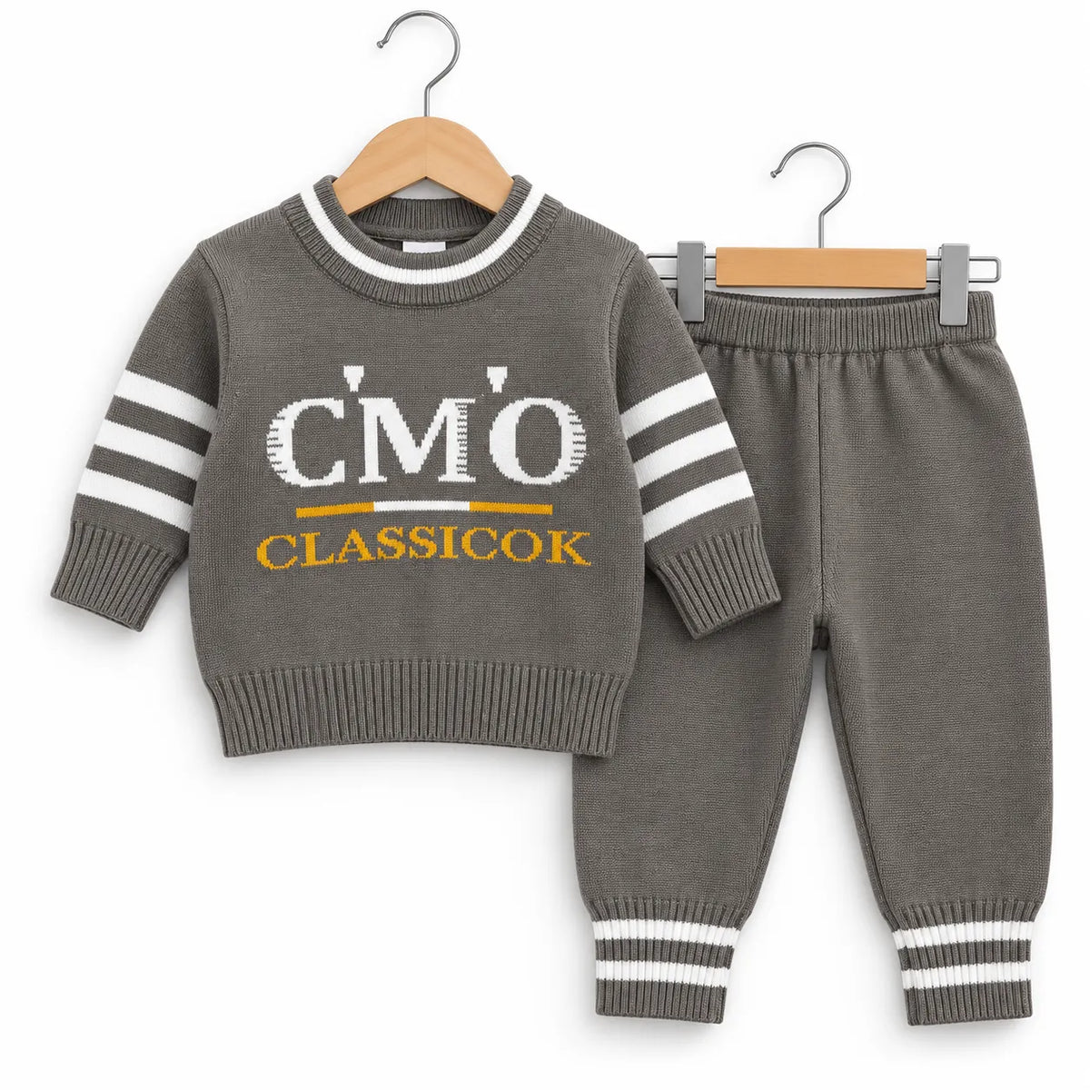 Winter Imported Suiting Grey CMO Print (Size 0 - 18 Months)